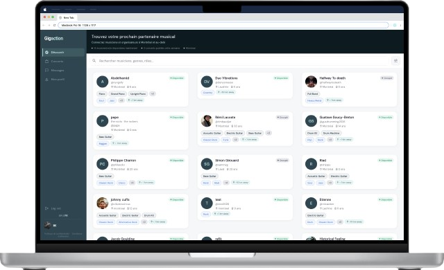 GigAction Discover Dashboard